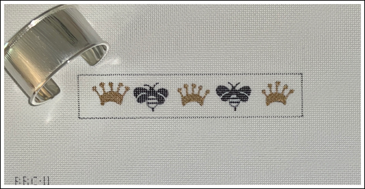 Self Finishing Cuff - Bees & Crowns