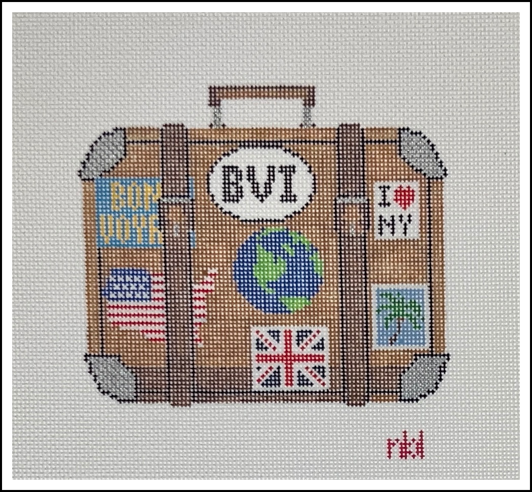 Needlepoint by Laura Travel Suitcase