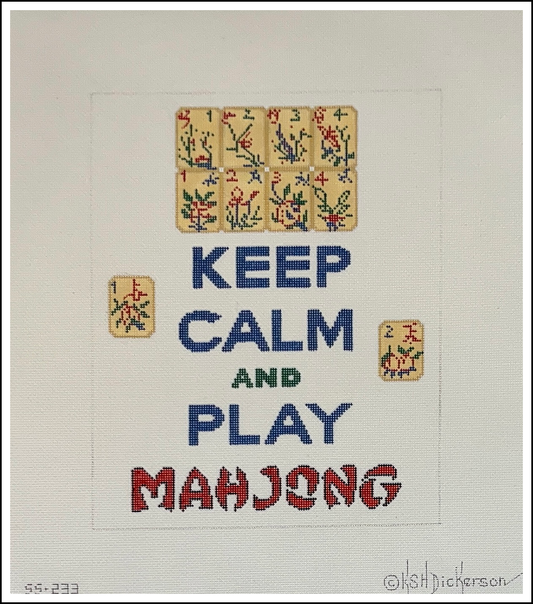 Kate Dickerson Keep Calm and Play Mahjong