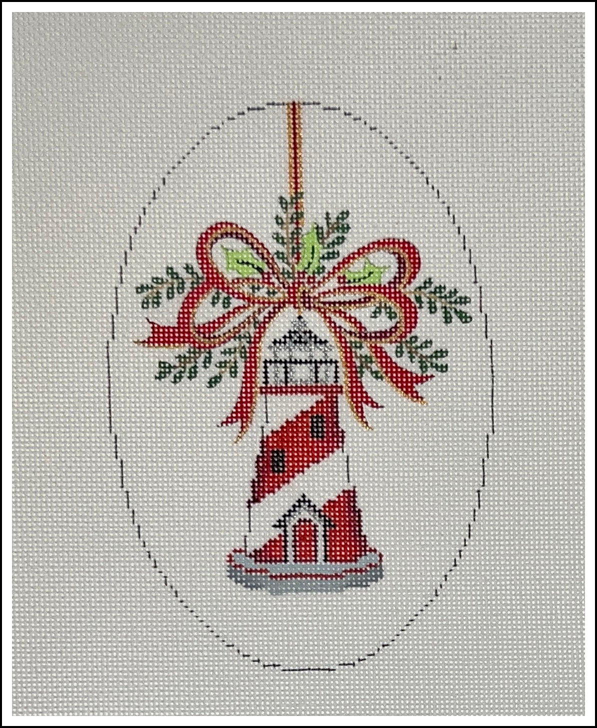 Strictly Christmas Lighthouse Ornament