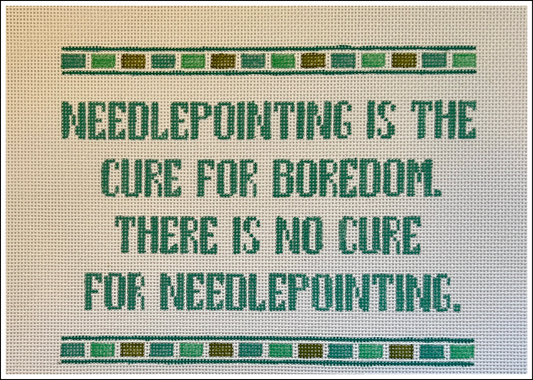 Patricia Sone There is No Cure for Needlepoint